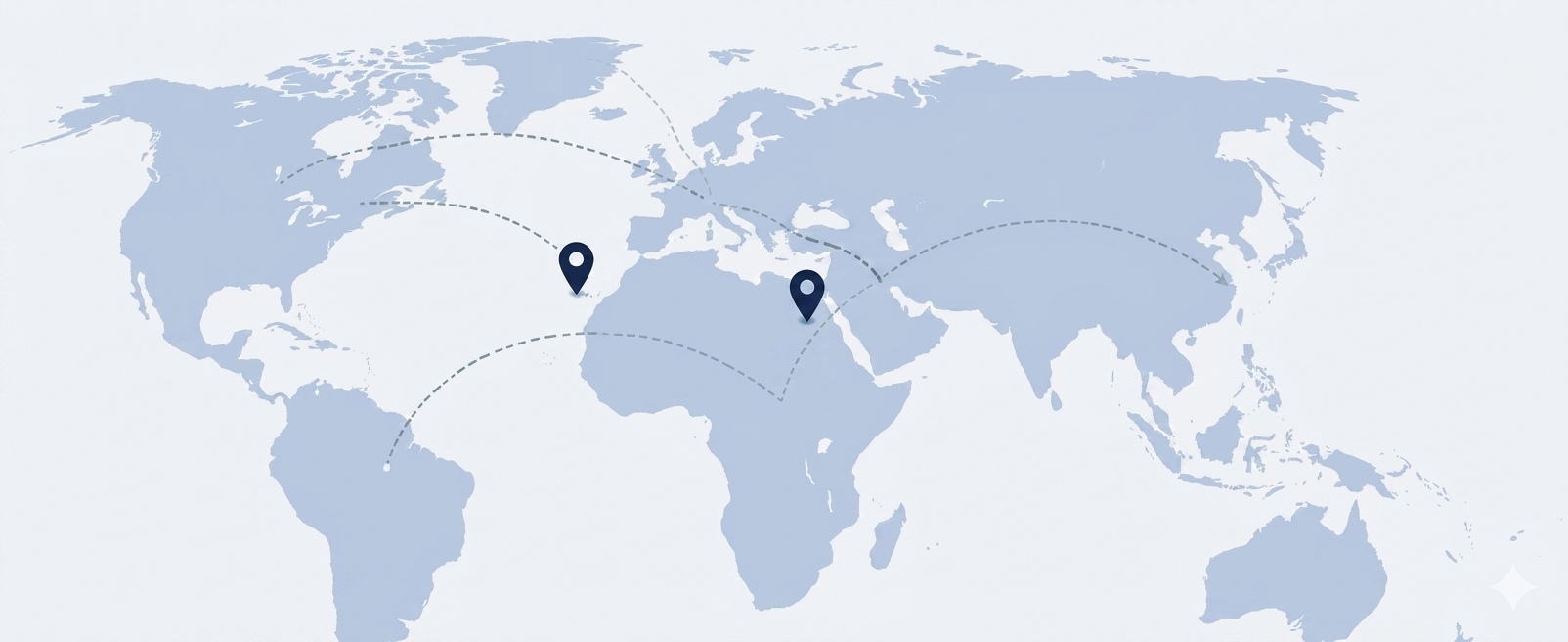 Global pharmaceutical presence map